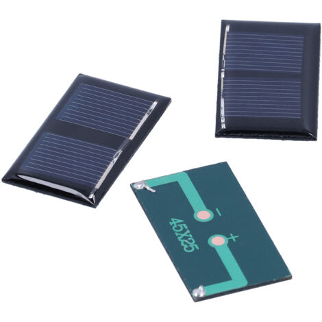 Kit de paneles solares miniatura para armar (0,15 W, 1 V, 4 piezas, 45 x 25 mm) para proyectos científicos.