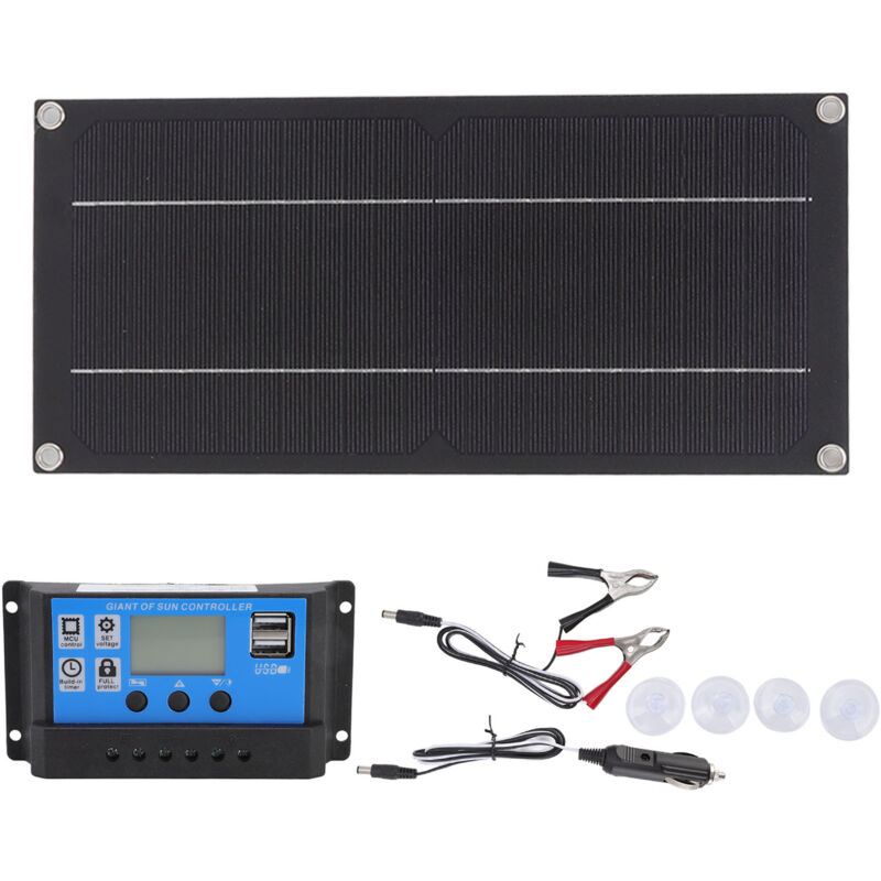 Kit de panneau solaire 600 W 18 V avec contrôleur de chargeur de batterie 100 A pour l'agriculture en extérieur