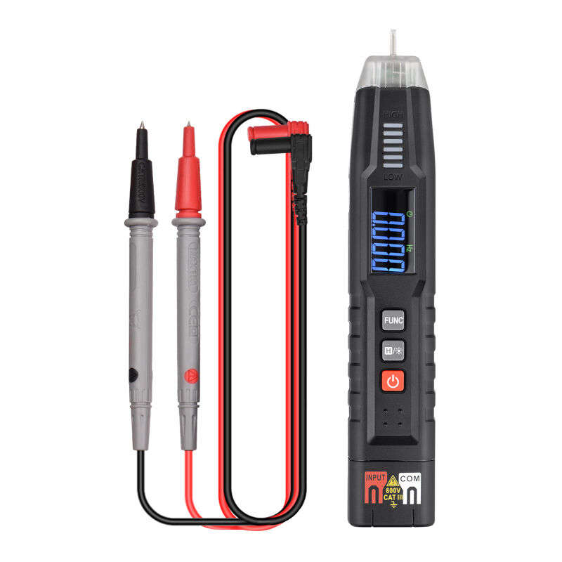 Multimètre numérique de type stylo HABOTEST HT122A, multimètre portable intelligent, écran LCD True RMS, 4 000 points, testeur de tension NCV,