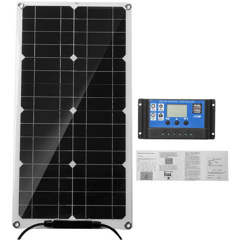 Kit de panneau solaire portable 1000 W chargeur de batterie 12 V controleur 30 A
