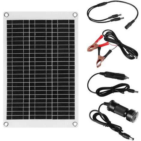 Kit de panneau solaire portable ETFE chargeur de batterie 12V 100W 25.5 x 40.5cm IP67