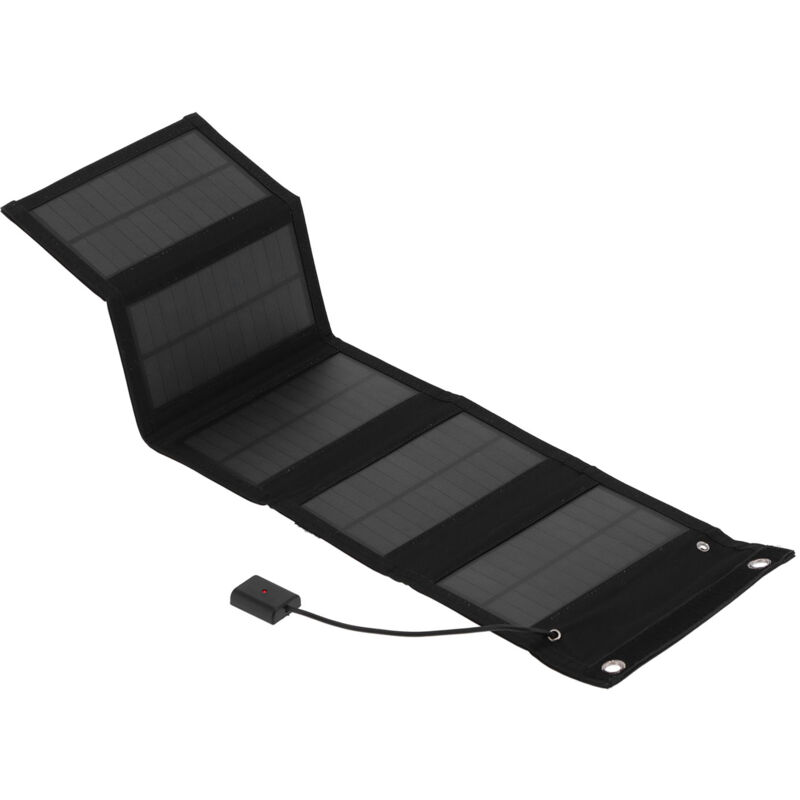 Kit de panneaux solaires 20W 5 plis, Kit de chargeur de batterie Portable, panneau photovoltaïque pour voyage en plein air et Camping