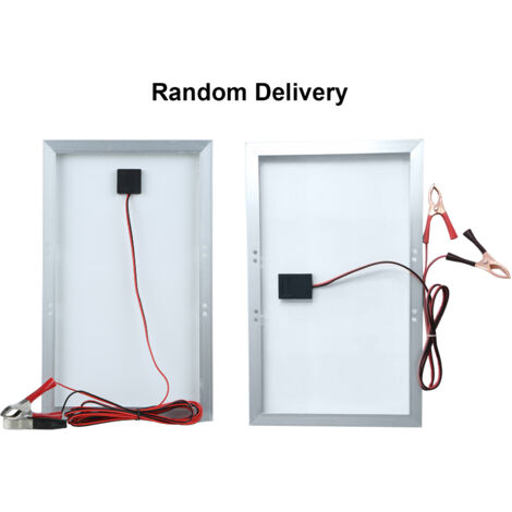 Kit de panneaux solaires 30W D C 12V/18V, avec pince crocodile/résistance à l'eau IP65, pour usage domestique, intérieur et extérieur, Portable