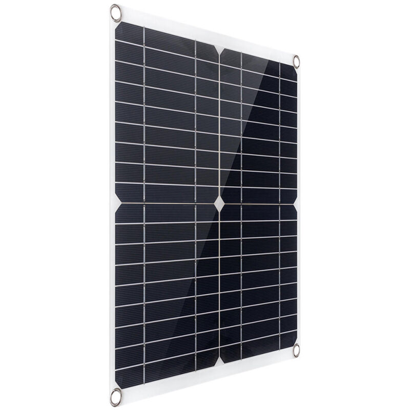 Kit de Panneaux Solaires Flexibles Portables 300W - Panneau Monocristallin avec Contrôleur 40A, Ports usb Double, Interface DC5521 et Pinces pour