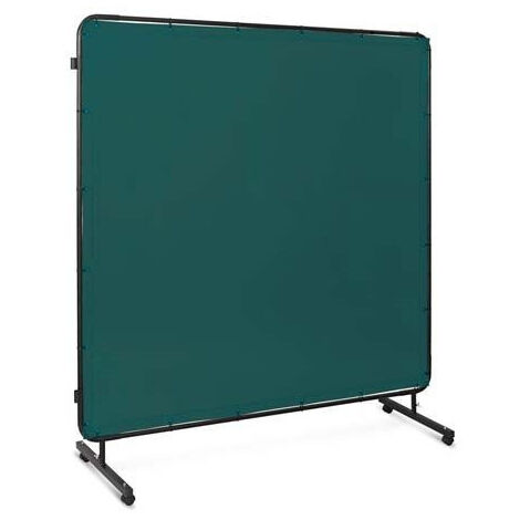 Kit de pantalla de protección para soldadura con ruedas verde