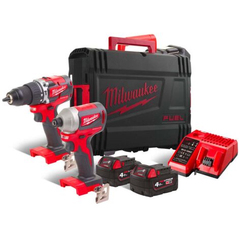 Kit de paquete de energía Milwaukee Batería recargable M18 CBLPP2A-402C de 18 V y 4 Ah