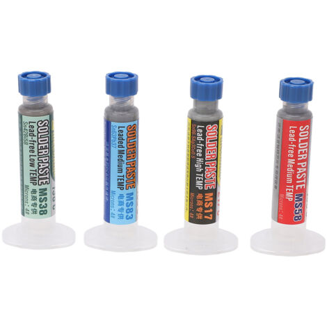 Kit de Pâte à Souder 4 Pièces, Faible Résidu, Haute Conductivité Électrique pour Réparation de Téléphone