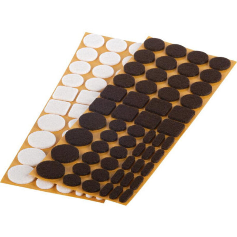 Kit de patins en feutre 110 pièces.autocollant.blanc.br Contenu : 110