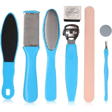 Kit de Pédicure, Outils de Pédicure, Lime pour Pieds Rape à Pieds Outils de pédicure en Acier Inoxydable Pour le Soin Des Pieds de Ménage,Exfoliation des Pieds Réparatrice