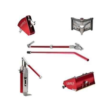 Kit de finition 25 cm – 1 boîte avec pompe de remplissage – Finisseur angle intérieur 7,6 cm – Manche droit 107 cm – Level 5 - LEVEL5