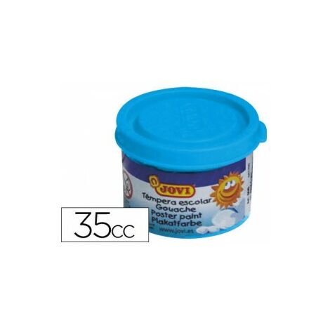 Kit de peinture scolaire 5 flacons 35 ml - bleu cyan jovi 50321