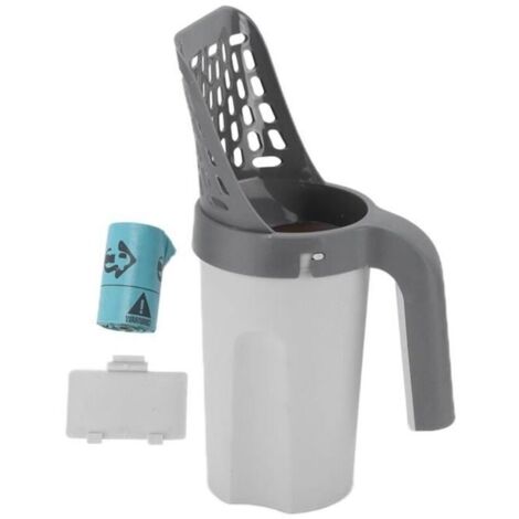 Kit de pelle à sable pour litière pour chat Litière chat SCOPER PORTABLE PORTABLE CAT Litière Pelle de sable avec boîte