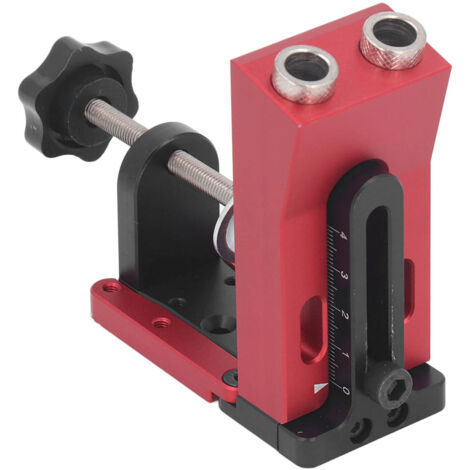 Kit de perçage pour assemblage bois, gabarit d'angle réglable, compatible chevilles 3/8", guide de perçage précis pour menuiserie.