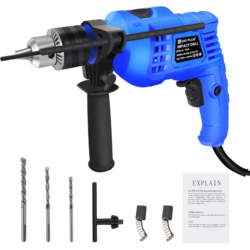 Kit de perceuse à percussion à vitesse variable 850W 3000