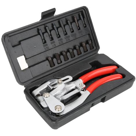 Kit de perforación manual de acero inoxidable Alicates de perforación de orificios de plástico