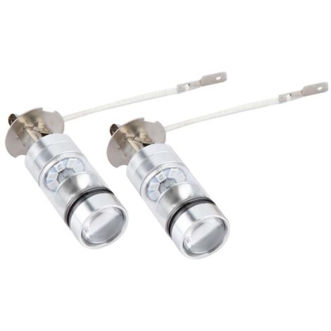 Kit de phares LED 100W 6000K bleu pour voiture, antibrouillard