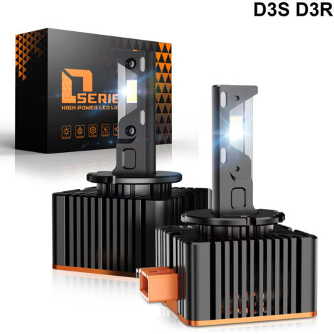 Kit de phares LED D1S D2S D3S 100W 20000 lm – Température de couleur 6500 K – Aluminium aéronautique – Indice IP68