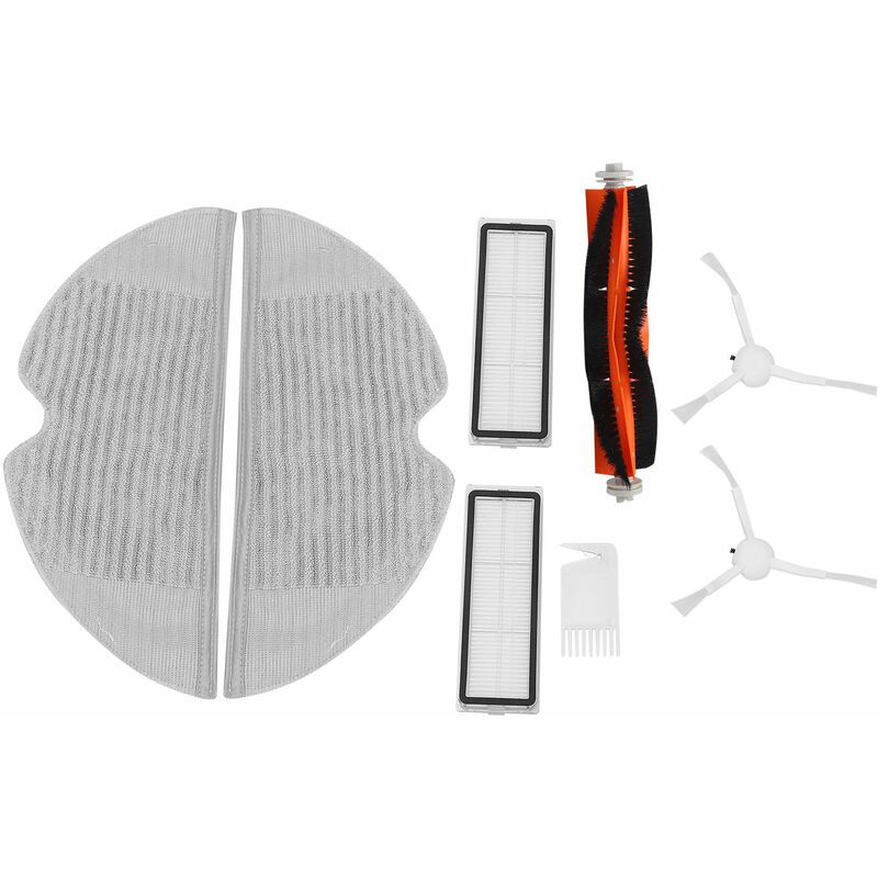 Kit de PièCes de Rechange 8 PièCes pour Xiaomi Mijia 1C Accessoires de Robot Rouleau LatéRal Filtre hepa Brosse Principale Vadrouille