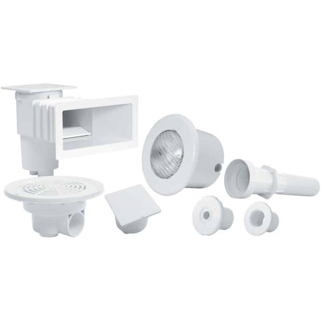 Kit de pièces à sceller Vitalia Béton blanc AQUALUX - bassin 8x4 - 105874