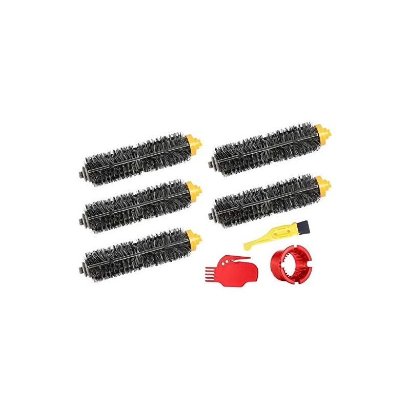 Kit de pièces de rechange de brosse de 5 pièces applicables pour les aspirateurs iRobot Roomba série 600 700, recharge de pièces 614 620 630 645 650