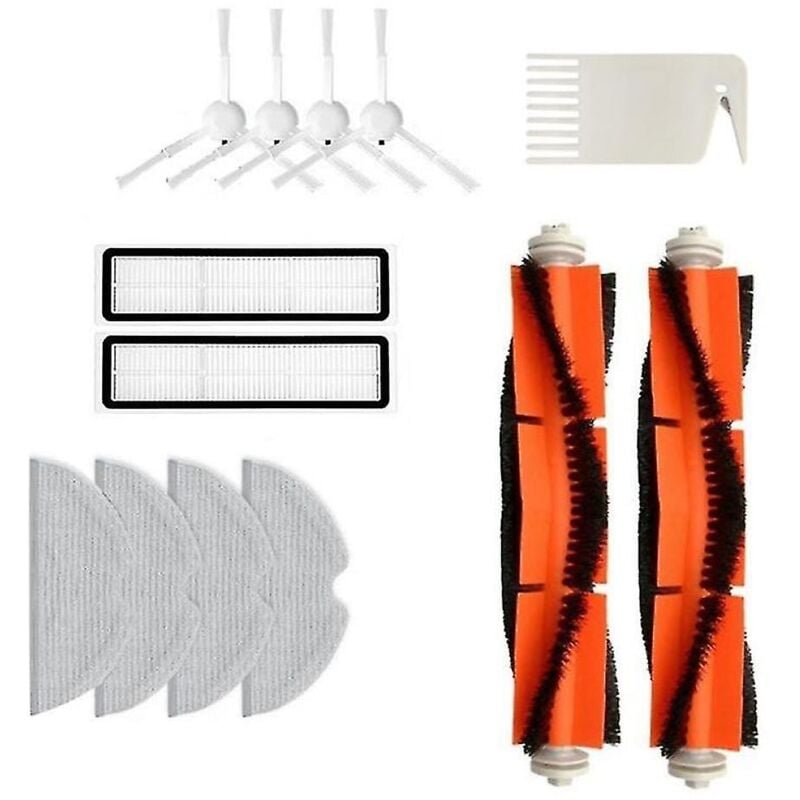 Kit de pièces de rechange pour balai à franges et chiffon filtrant pour Dreame D9