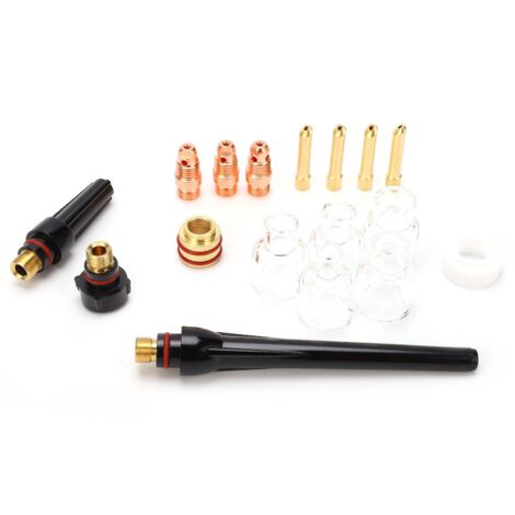 Kit de pièces de rechange pour chalumeau WP-17/18/26, buses et becs pour soudage TIG à l'argon.