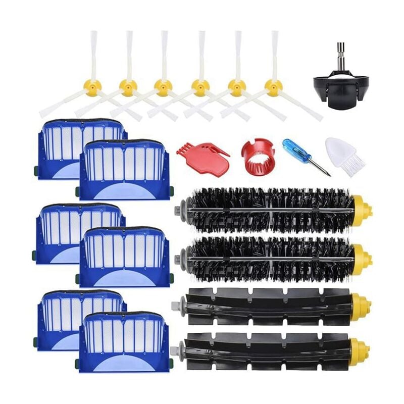 Kit de pièces détachées Compatible avec Roomba série 600 - Pièces détachées pour Roomba 610 615 620 630 635 650 660 680 690 695... (Tous modèles)