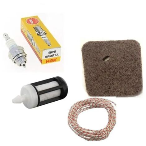 Kit de pièces pour tronçonneuses Stihl FS38, FS45, FS55, FS55C, FS55R, FS55RC, FS55T, HL45, KM55 et HL45 : bougie d'allumage, filtre à air, câble et carburateur.-AquaForge