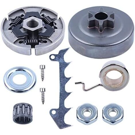 Kit de pignon de tambour d'embrayage 6T – Compatible tronçonneuses Stihl MS170 MS180 MS250 MS251 – Remplacement pièces usées - Ms210