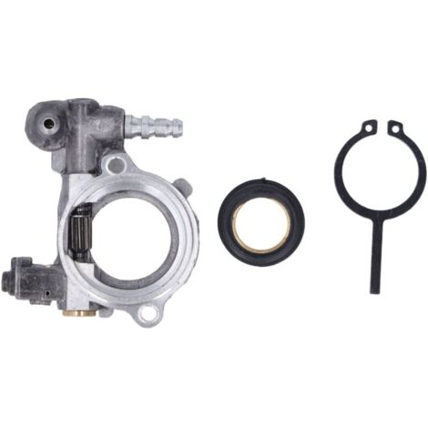 Kit de Pignon et Pompe à Huile Compatible Stihl 024/026/MS240/MS260 - Matériau Aluminium et Fer - Pièces Détachées pour Tronçonneuse