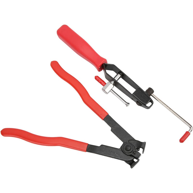 Jeffergarden Kit de pinces à sertir universelles en acier inoxydable, 2 pièces/ensemble, pince d'oreille pour Joint CV, outil de cerclage, pour