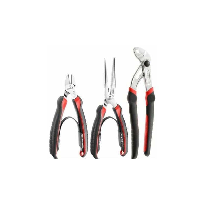 Jeu de pinces Facom, L. (hors tout) 160 mm, 200 mm, 245 mm, 3 pièce(s) ( Prix pour 1 )
