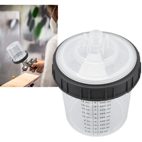 [Kit de pintura desechable] Kit de pintura en aerosol de 600 ml con vaso y sistema de inserción 1x10