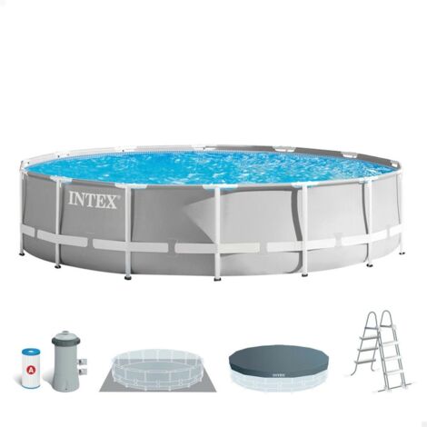 Kit de piscina de prisma redondo 4.57 x 1.07 - Intex
