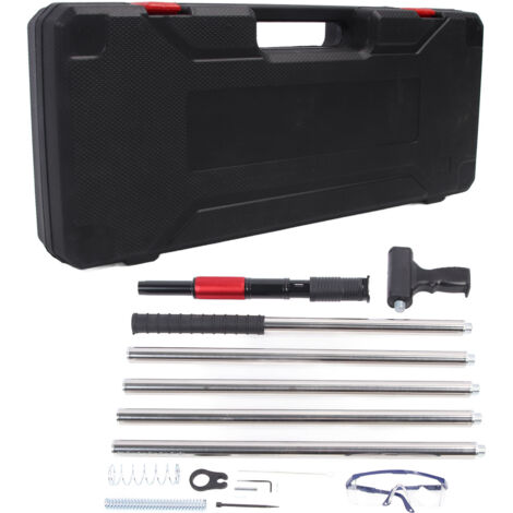 Kit de pistolet à ongles en béton, 4 vitesses réglables, manuel, en acier, dispositif de fente d'ancrage mural Portable, outil électrique de fixation