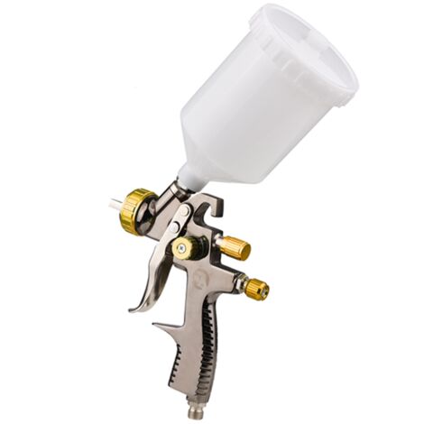 Kit de pistolet à peinture pneumatique LVLP 1,8 mm avec godet de 600 ml, mini-pistolet à peinture pneumatique portable, pulvérisation à 360 degrés