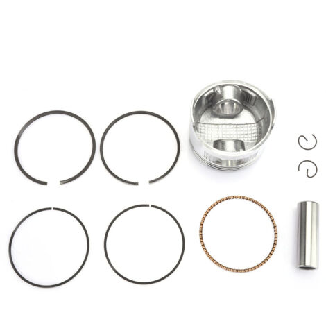 Kit de pistón para generadores de gasolina – Kit de repuesto compatible 168F-5.5 / 168F-1 / GX160 con 1 pistón, 5 aros de pistón, 2 resortes, 1 tornillo de aluminio (68 mm x 54 mm), juego práctico