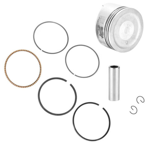 Kit de Piston pour Moteur 2 Temps - 170F/GX210 - Assemblage en Aluminium avec 5 Segments et Ressorts (Pièce de Rechange)