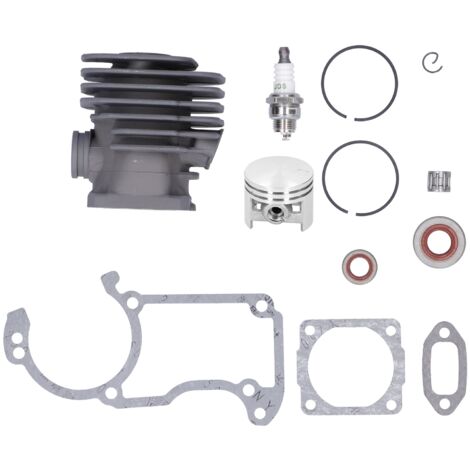 Kit de pistón y cilindro de aleación de aluminio de 42 mm con juntas – Compatible con Stihl MS240/024/024AV – Cadenas, accesorios de jardinería y motores de motosierras