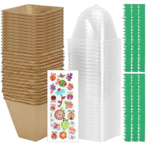 Kit de plantation pour , ensemble pots jardinage - serre d'intérieur culture jardin, apprentissage la nature et expériences scientifiques