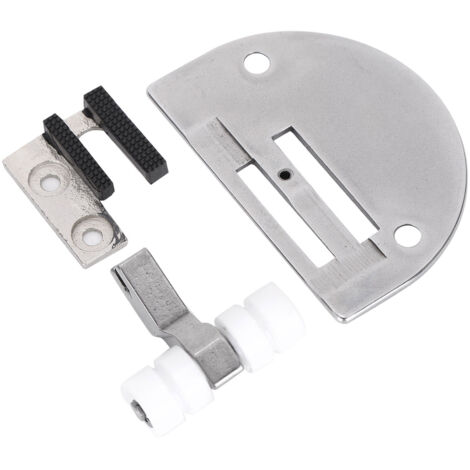 Kit de Plaque Aiguille et Pied Presseur Denté pour Machine à Coudre Industrielle KI