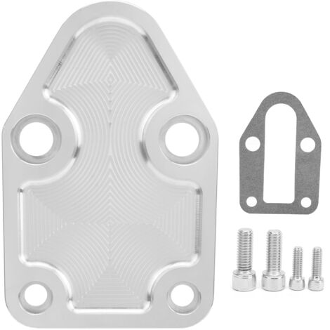 Kit de Plaque de Montage de Pompe à Carburant avec Joint adapté pour Chevy Small Block 283 327 350 400 Moteurs Plaque de Pompe à Carburant.