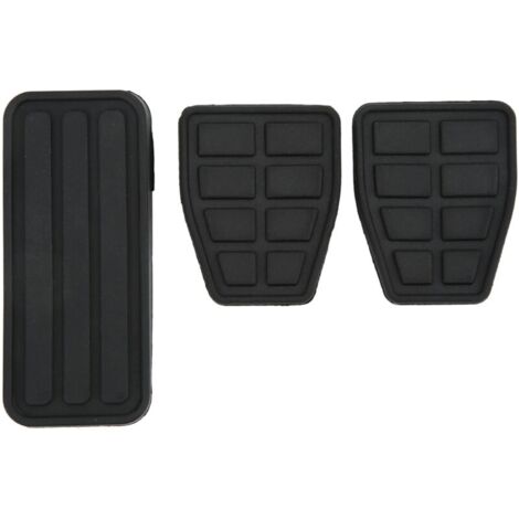 Kit de plaquettes de pédale d'accélérateur et de frein d'embrayage 3 pièces – Caoutchouc noir – Remplacement pour transporteur T4 1990-2003