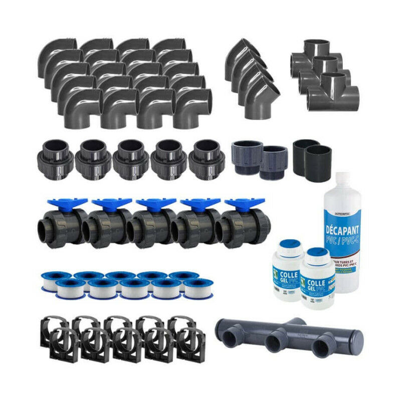 Interplast - Kit de plomberie piscine diamètre 50 mm