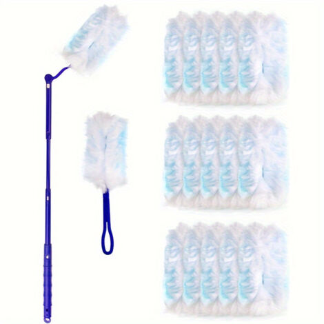 Kit de plumero, plumero, plumeros recargables, plumeros electrostáticos: eliminan la suciedad y el pelo en un instante.