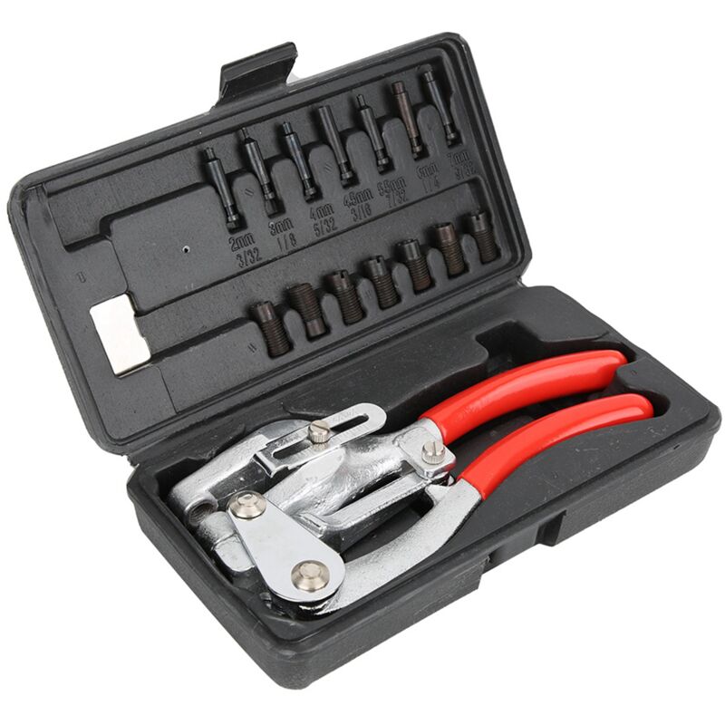 Ineasicer - Kit de poinçonnage manuel en acier inoxydable Pince à percer les trous en plastique