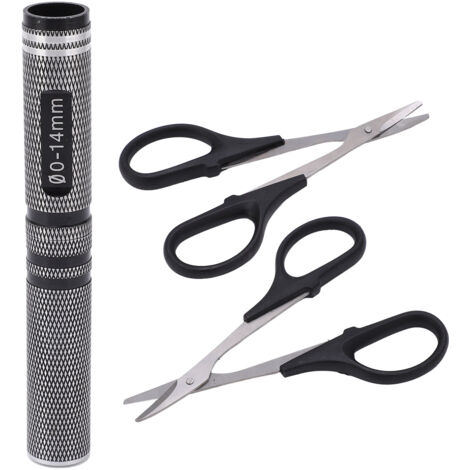 Kit de poinçons courbés universels 0-14mm pour voiture RC et drone, accessoires de perforation en noir.