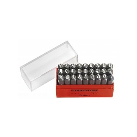 Kcbbe 36 Pièces Lettres et Chiffres à Frapper, 3mm Poinçon Lettre Metal,  A-Z et 0-9 Lettre a Frapper Metal, Chiffre à Frapper pour Estampage du Métal,  du Plastique, du Bois, du Cuir