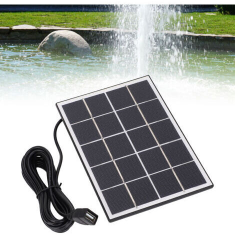 Kit de pompe à eau à panneau solaire 4 W 5 V Pompe à eau de fontaine solaire facile à assembler pour jardin extérieur,DUBUNS