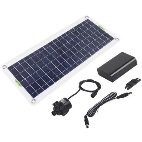 Kit de pompe à eau solaire Kit de pompe de fontaine de panneau solaire de polysilicium 30W pour les jardins hydroponiques de bassin de fontaine alimentés par le soleil